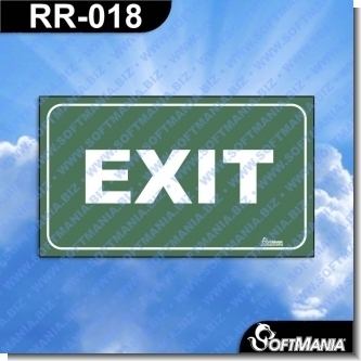 Read full article Premade Sign - EXIT