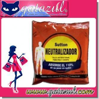 Read full article MEDICATED TALC BRAND SUTTON NEUTRALIZADOR 150 GRAMS - 12 UNITS Read full article MEDICATED TALC BRAND SUTTON NEUTRALIZADOR 150 GRAMS - 12 UNITS