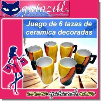 Lee el articulo completo TAZAS DE CERAMICA DECORADAS JUEGO DE 6 UNIDADES Lee el articulo completo TAZAS DE CERAMICA DECORADAS JUEGO DE 6 UNIDADES