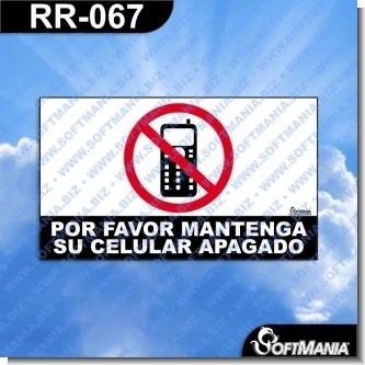 Lee el articulo completo Rotulo Prefabricado - POR FAVOR MANTENGA SU CELULAR APAGADO