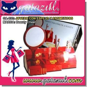 Lee el articulo completo JOYERO CON ESPEJO Y COSMETICOS