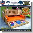 BRMA23080643: Customized Furniture Crib Bed with Nest Armchair and Drawer in Laurel Wood