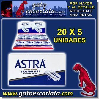 Read full article SPARE RAZOR BLADES FOR SHAVERS BRAND ASTRA - PACK OF 20 BOXES OF 5 UNITS