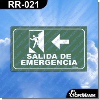 Lee el articulo completo Rotulo Prefabricado - SALIDA DE EMERGENCIA IZQUIERDA VERSION 02