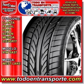 Read full article RADIAL TIRE FOR VEHICLE SEDAN BRAND SIZE 215 / 45R17 91W MODEL SA57 WEST LAKE Read full article RADIAL TIRE FOR VEHICLE SEDAN BRAND SIZE 215 / 45R17 91W MODEL SA57 WEST LAKE