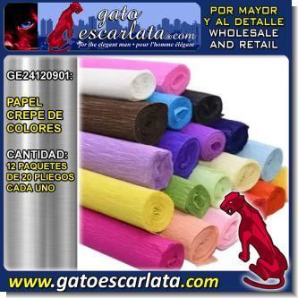 Lee el articulo completo PAPEL CREPE DE COLORES - 12 PAQUETES DE 20 PLIEGOS CADA UNO Lee el articulo completo PAPEL CREPE DE COLORES - 12 PAQUETES DE 20 PLIEGOS CADA UNO