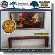 BRMA23080617: Mueble Personalizado Banca Decorada para Loby en Madera de Teca
