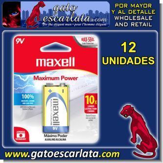 Lee el articulo completo BATERIAS ALKALINAS CUADRADAS DE 9 VOLTIOS MARCA MAXELL - 12 UNIDADES