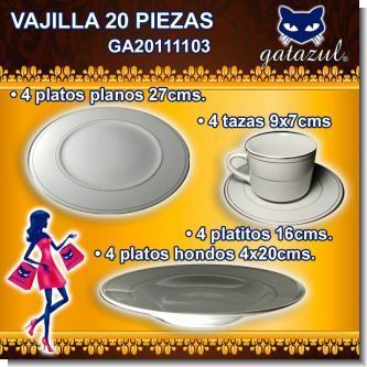 Read full article ATTRACTIVE WHITE PORCELAIN TABLEWARE WITH GOLDEN DETAILS 20 PIECES