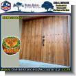 BRMA23080612: Mueble Personalizado Puerta Principal Doble Hoja de Teca Rustica Estilo Rancho