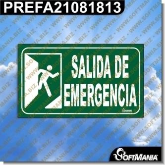 Lee el articulo completo Rotulo Prefabricado - SALIDA DE EMERGENCIA