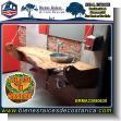 BRMA23080630: Mueble Personalizado Lavatorio Rustico en Tronco de Madera Recuperada