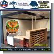 BRMA23080631: Customized Rustic Commercial Kiosk Furniture with Wooden Floors