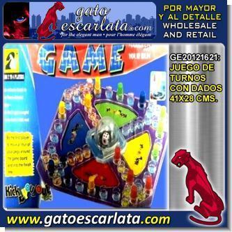 Lee el articulo completo JUEGO DE TURNOS CON DADOS (41X28 CENTIMETROS)