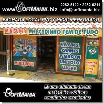 Lee el articulo completo Fachada Frente de Local con PVC y Adhesivo Microperforado