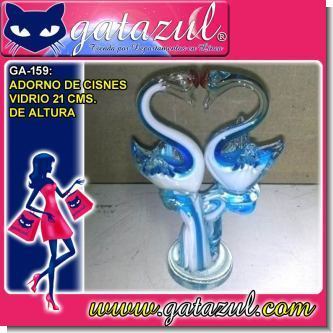 Read full article GLASS SWANS ORNAMENT 21 CENTIMETER TALL