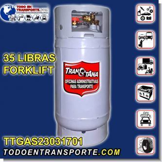 Lee el articulo completo CILINDRO CONTENEDOR DE GAS TIPO MS 35 LIBRAS FORKLIFT CARGADO