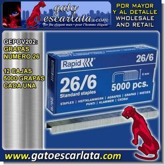 Read full article STAPLES NUMBER 26 - 12 BOXES OF 5000 STAPLES EACH Read full article STAPLES NUMBER 26 - 12 BOXES OF 5000 STAPLES EACH