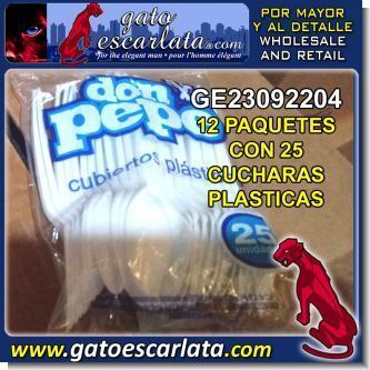 Lee el articulo completo CUCHARAS PLASTICAS DESECHABLES MARCA DON PEPE - 12 PAQUETES CON 25 CUCHARAS CADA UNO Lee el articulo completo CUCHARAS PLASTICAS DESECHABLES MARCA DON PEPE - 12 PAQUETES CON 25 CUCHARAS CADA UNO